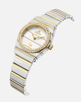 ساعة نسائية تتلألأ كنجومٍ في السماء باللون المكس ا...