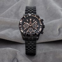 ساعة رجالية استيل باللون الاسود