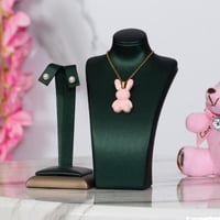 طقم سلسال وحلق بناتي ناعم تصميم براق يناسب من عمر...