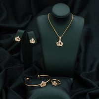 طقم أطفال 4 قطع باللون الذهبي