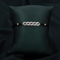 اسواره خيط ناعمه باللون الفضي