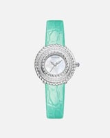 ساعة جلد بتصميم حرفي انيق