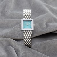 ساعه استيل سـكـوار فضي تيفاني