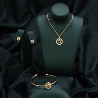 طقم أطفال 3 قطع باللون الذهبي