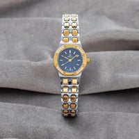 ساعة نسائية باللون المكس ميناء ازرق