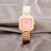 ساعه استيل باللون النحاسي