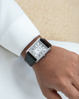 ساعة جلد كلاسيك اسود