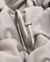 اسوارة مسمار فضي استيل صيحة صاخبة لاتنتهي الحجم ال...