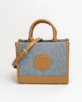 شنطة بني رصاصي حجم صغير