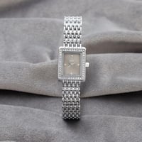 ساعه استيل باللون الفضي رصاصي