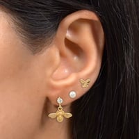 حلق نسائي 6 قطع تصميم الفراشة الانيقه