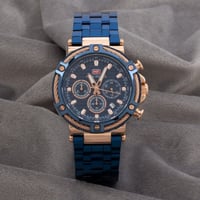 ساعة رجالية باللون الكحلي