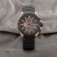 ساعة رجالية استيل باللون الاسود