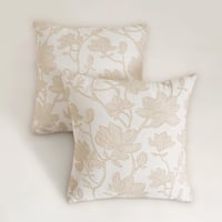 مفرش جاكار شانيل مزدوج 9 قطع - سلسلة كاليستا - بيج