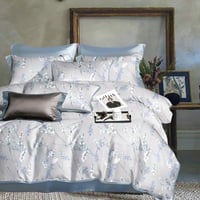 مفارش صيفية قطن ساتين مزدوج - 9 قطع - 300 غرزة - س...