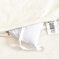 مفرش مفرد مخمل - 5 قطع - سلسلة لامورا - كريمي