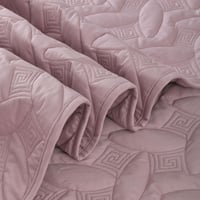 مفرش مضغوط قطن مفرد - 3 قطع - سلسلة ألبيانا - رماد...