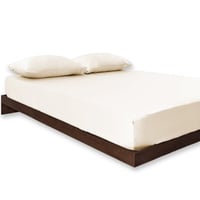 طقم شراشف قطن مفرد ونص - 3 قطع - كريمي