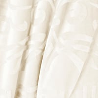 مفرش مفرد مخمل - 5 قطع - سلسلة لامورا - كريمي