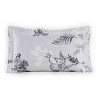 مفرش صيفي مفرد - 4 قطع - سلسلة سيلين - رمادي