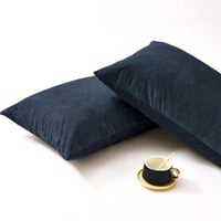 مفرش مفرد مخمل - 5 قطع - سلسلة لامورا - أزرق داكن