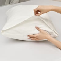 طقم شراشف قطن مفرد ونص - 3 قطع - عاجي