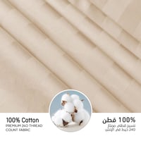 مفارش فندقي قطن مزدوج مع الحشوة القابلة للنزع - 9...