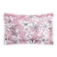 مفرش صيفي مفرد ونص - 4 قطع - سلسلة سيلين - وردي