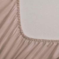 طقم شراشف فندقية مزدوج - 3 قطع - رمادي فاتح بنفسجي