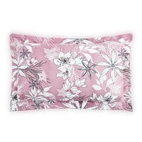 مفرش صيفي مزدوج - 8 قطع - سلسلة سيلين - وردي