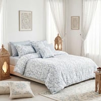 مفرش جاكار شانيل مزدوج 9 قطع - سلسلة كاليستا - أزر...