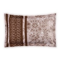 مفرش صيفي مفرد - 4 قطع - سلسلة سيلين - قهوة فاتحة