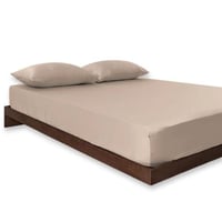 طقم شراشف قطن مفرد ونص - 3 قطع - الجمل الفاتح