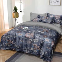 مفرش صيفي مفرد ونص - 4 قطع - سلسلة ميلان - أزرق