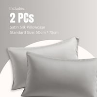 طقم بيت مخدة ستان - 2 قطع - هاربور غراي