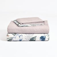 غطاء لحاف صيفي قطن مفرد - 4 قطع - كڤر سلسلة فيروني...