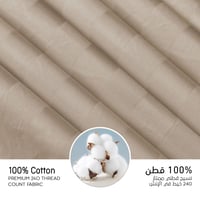 مفارش فندقي قطن مفرد ونص مع الحشوة القابلة للنزع -...