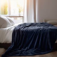 بطانية مخمل خفيفة نفر 230 × 170 - سلسلة رواء - أزر...