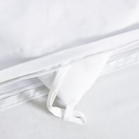 مفرش مزدوج مطرز - 9 قطع - سلسلة لورا - أبيض