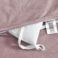 مفرش مزدوج مخمل - 7 قطع - سلسلة لامورا - رمادي بنف...