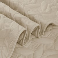 مفرش مضغوط قطن مفرد - 3 قطع - سلسلة ألبيانا - رماد...