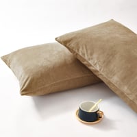 طقم شراشف مخملي ذو وجه واحد مفرد - 2 قطع - جملي دا...