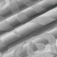 مفرش مزدوج مخمل - 7 قطع - سلسلة لامورا - رمادي