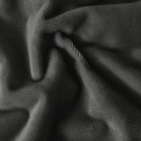 طقم شراشف مخملي ذو وجه واحد مزدوج - 3 قطع - رمادي...