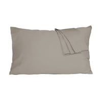 طقم بيت مخدة قطن - 2 قطع - رمادي جديد