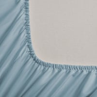 طقم شراشف فندقية مزدوج - 3 قطع - أزرق بحيرة