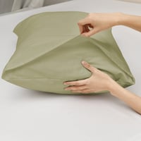 طقم شراشف قطن مزدوج - 3 قطع - أخضر فاتح