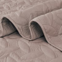 مفرش مضغوط مفرد - 3 قطع - سلسلة إلميرا - رمادي فات...