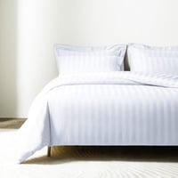 تلبيسة لحاف قطن مفرد - 240 غرزة - 4 قطع - أبيض