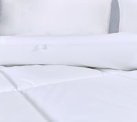 حشوة مفارش مقاس مفردة - أبيض